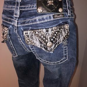 Miss Me Midrise Boot Cut Jeans 28